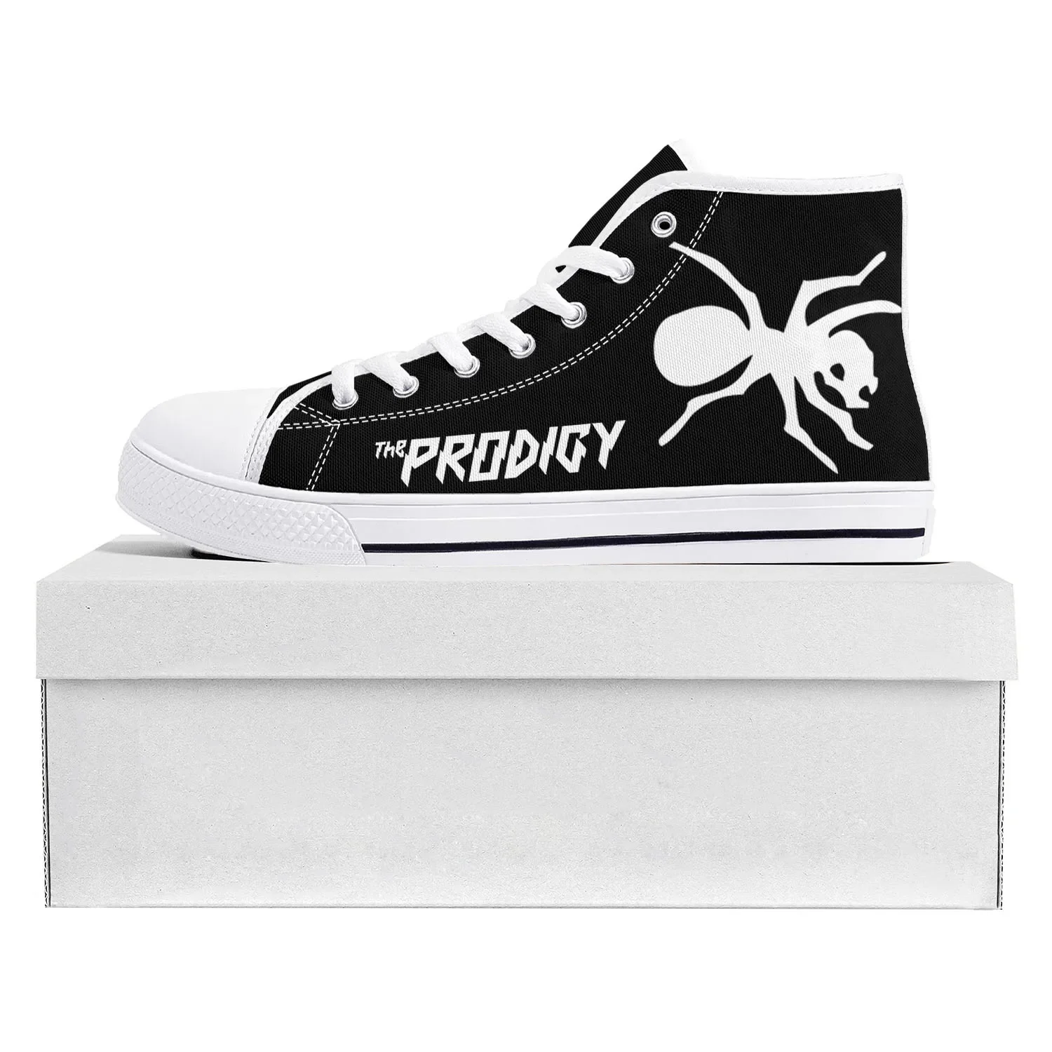 The Prodigy Rock Band Punk High Top High Quality Sneakers Mens Womens Teenager Canvas Sneaker Casual Couple Shoes Custom Shoe