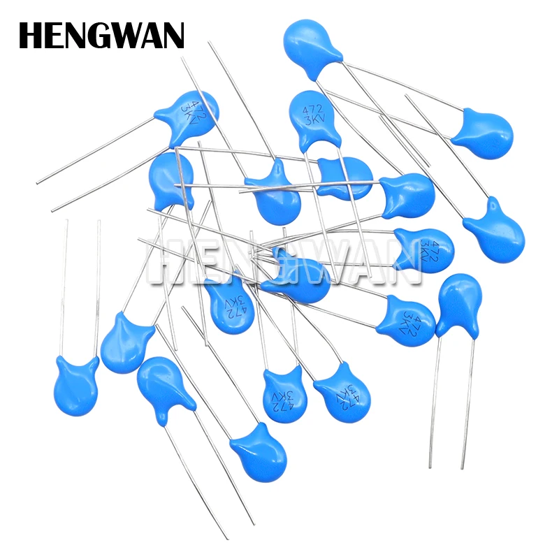 20pcs High voltage Ceramic Capacitor 3KV 5PF 10PF 15PF 20PF 22PF 27PF 30PF 47PF 56PF 100PF 220PF 1NF 2.2NF 3.3NF 4.7NF 10NF