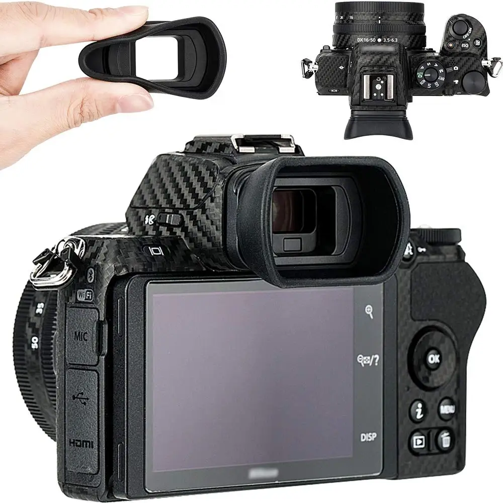 Mirino Oculare Morbido DK-29 Per Nikon Z7II, Z6II, Z7, Z6, Z5 – Paraluce In Plastica Resistente Per Messa A Fuoco Precisa E Comfort All’aperto