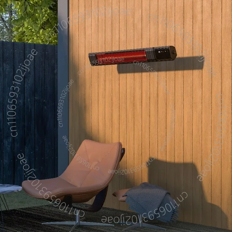 Outdoor/Home Use 2500W Electric Infrared Patio Heater Wall-Mounted or Ceiling-Mounted Touch Control with WiFi and Remote Control