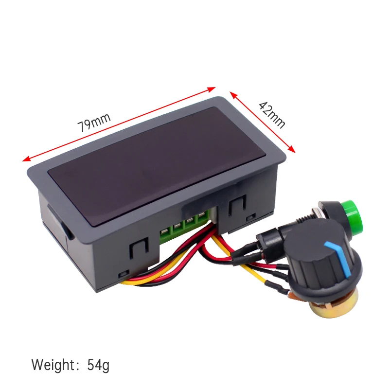 Produktbild von PWM-Motordrehzahlregler 6–60V 30A – Einstellbar Mit Digitaldisplay Und Start-Stopp-Taster