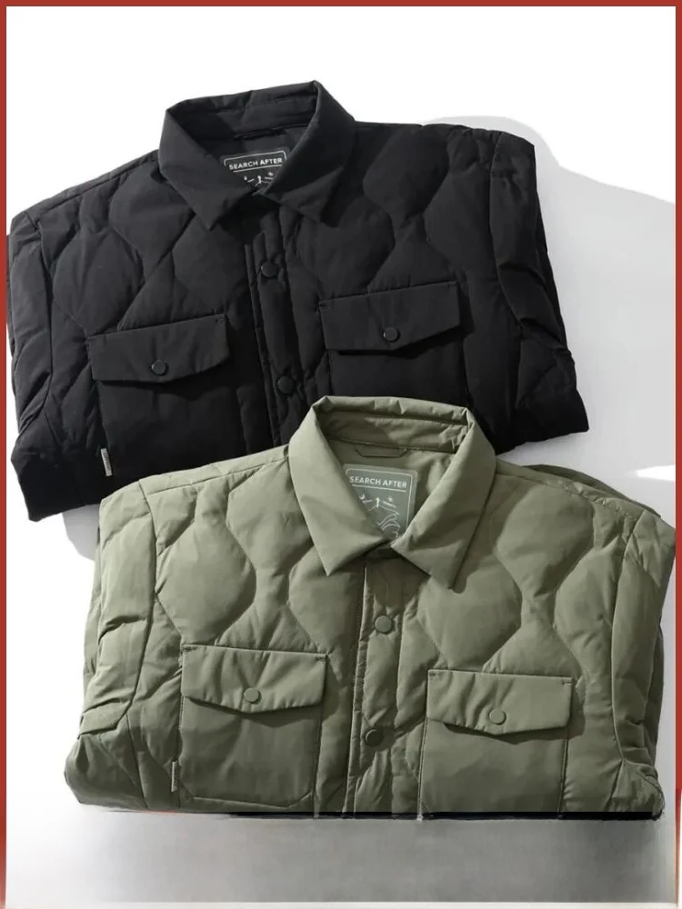 

Retro Functionali 90 Du down Filling Outdoor Sports Casual All-Match Collar down Jaet Trendy Youth Polyester Fiber