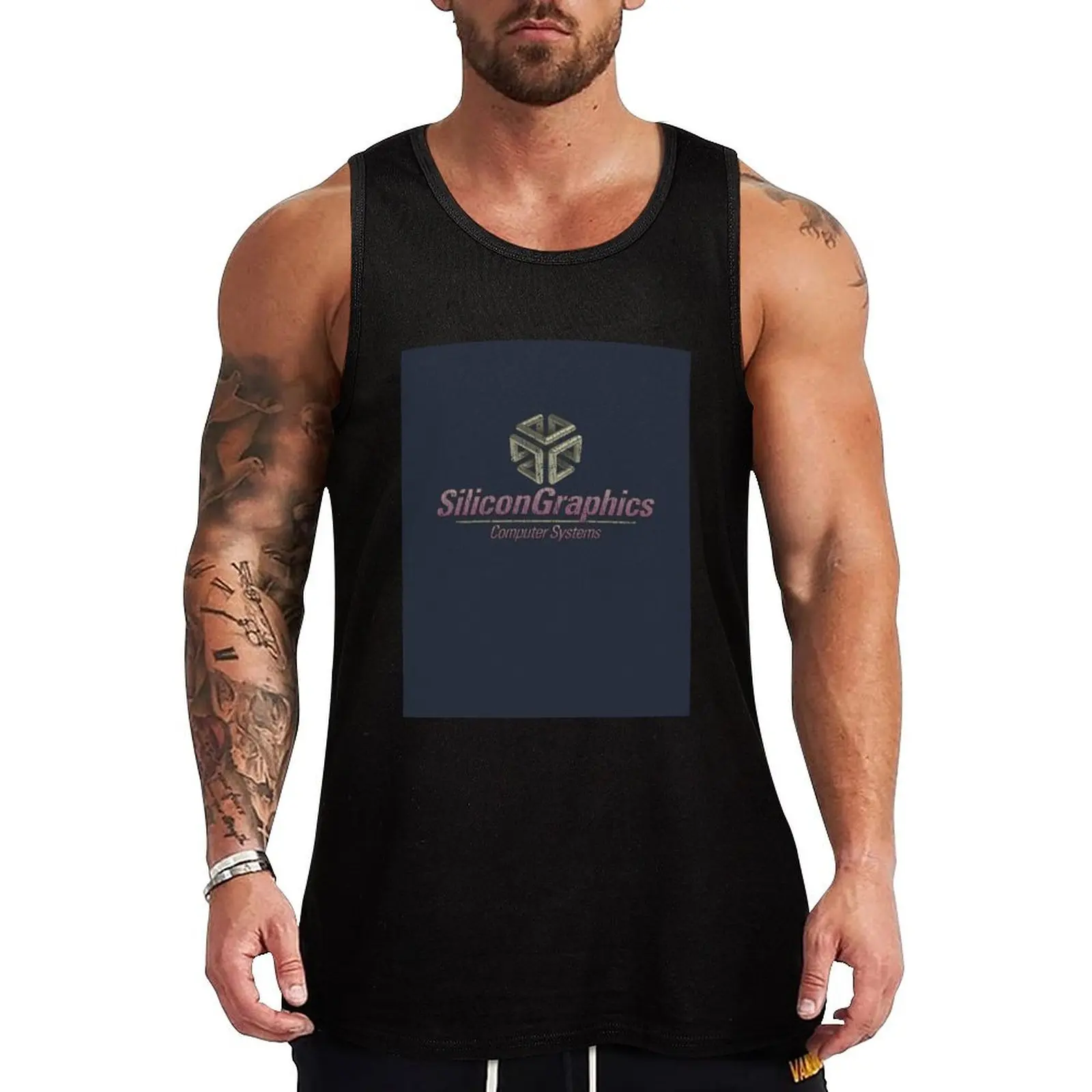 

Silicon Graphics Computer Systems 1981 Tank Top Industrial Work Tank Top Durable Sleeveless Top