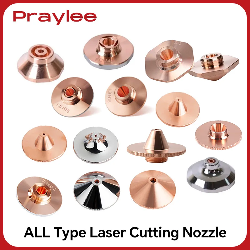 Raytools Fiber Laser Cutting Nozzle D28 M11 D32 M14 Single Double Chrome Nozzles Raytools BT240S BM11 Laser Cutting Head Parts