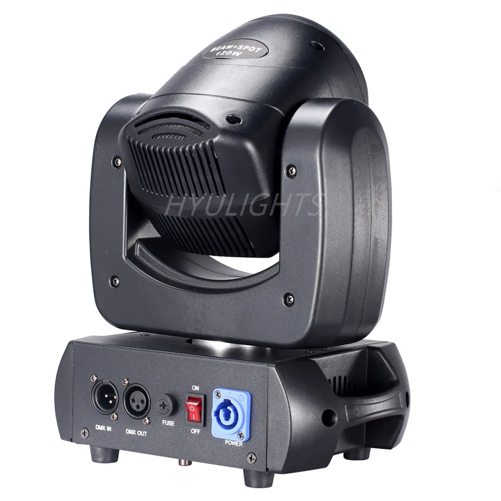 LED 120W Beam Spot WashGobo 8 Face Roto Prism  Moving Head Lights Super Bright Dj Disco Light Stage Light