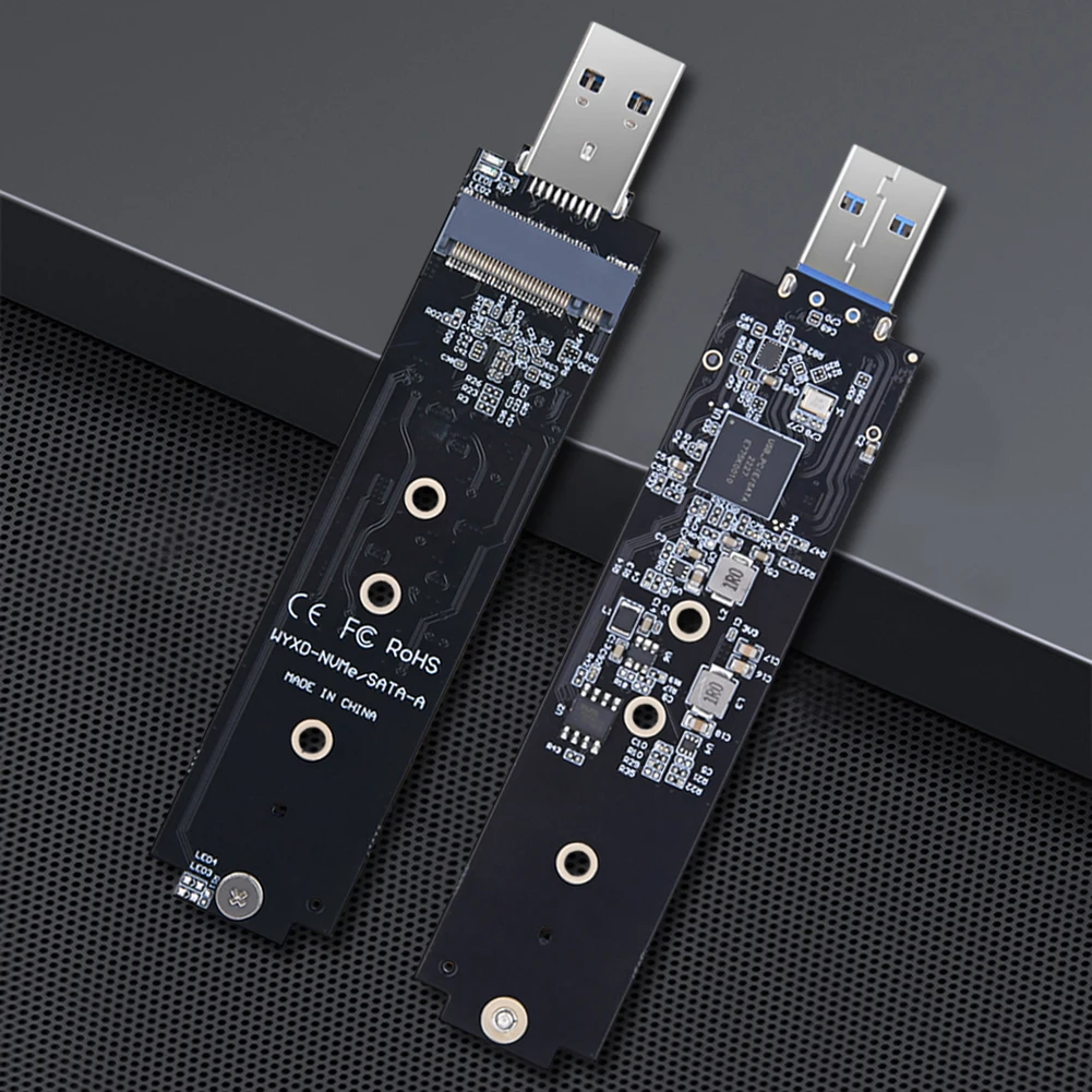 M.2 ssd sata/nvme zu usb 3,1 adapter b m schlüssel/m schlüssel m2 zu usb 3,1 ssd riser karton externes gehäuse festplatten box adapter