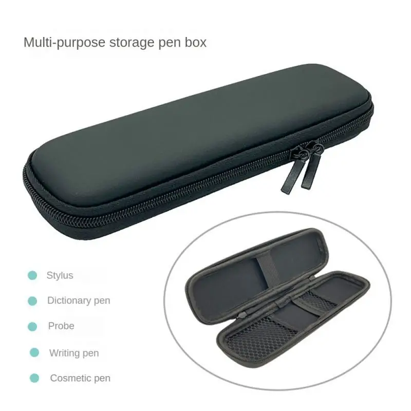 Stationery Box High Quality Leather Fabric Feel Comfortable Storage Portable Headset Bag Portable Pencil Case Anti-rust Pen Box