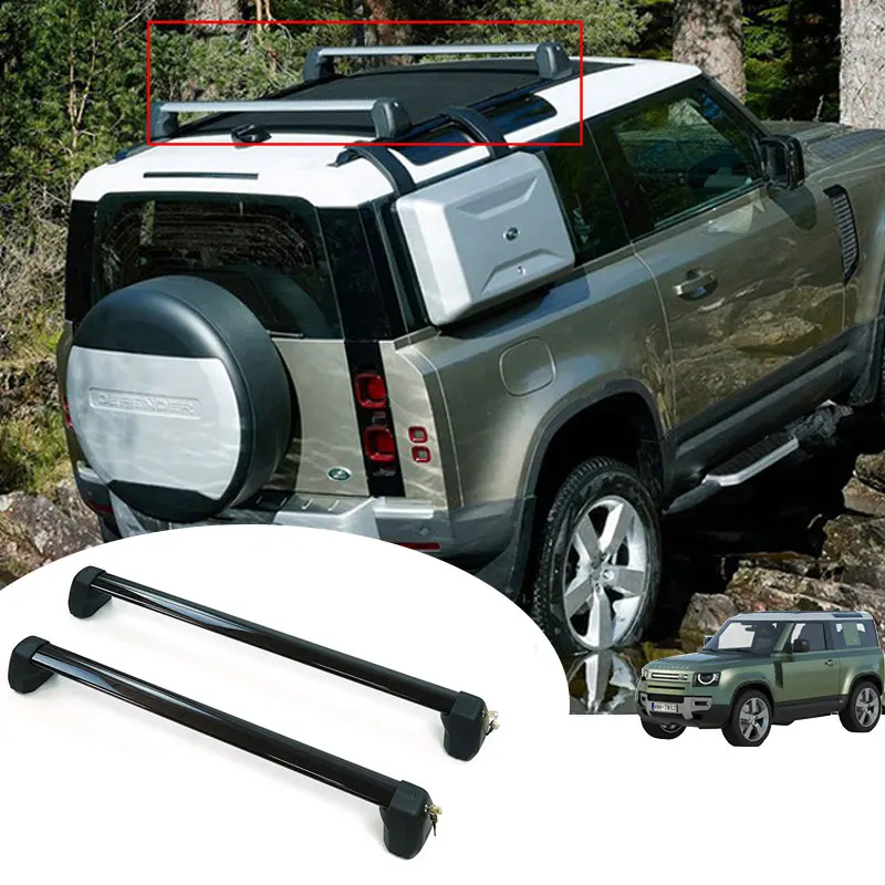 Land Rover Roof Rails for defender 90 roof rack OEM Automotive Parts Car Roof Luggage Rack Cross Bars 2020 20212022 2023