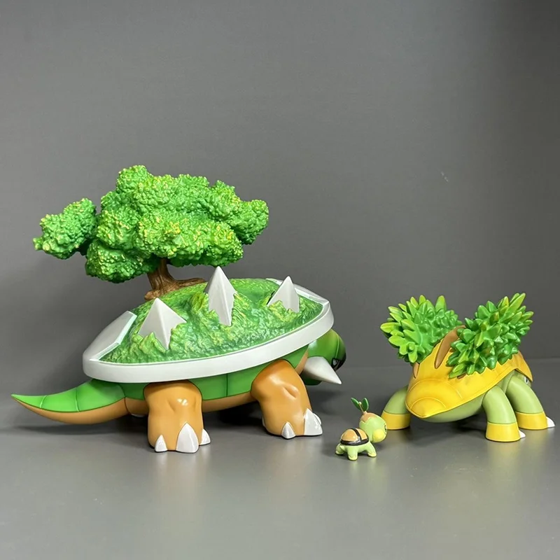 인기 상품 포켓몬 풀 페인팅 업그레이드 투타이 거북이 진화 그룹 피규어 애니메이션 모델 장식 소년 선물