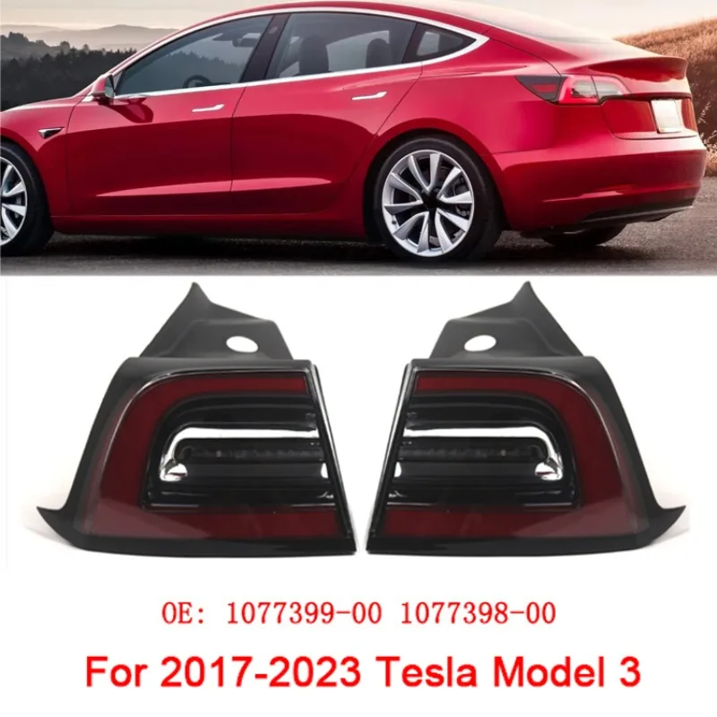 

For 2017-2023 Tesla Model 3 1077399-00-G 1077398-00-G 1502087-00-D 1502086-00-D Car Rear Brake Anti-collision Warning Stop Light