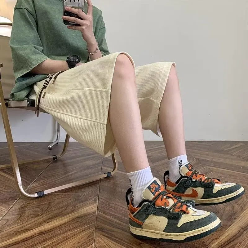 

Loose Straight Leg Men's orts Summer Trendy Brand Thin Casual Five-Quarter Lengths Spor American Sle Youthful Everyday ...