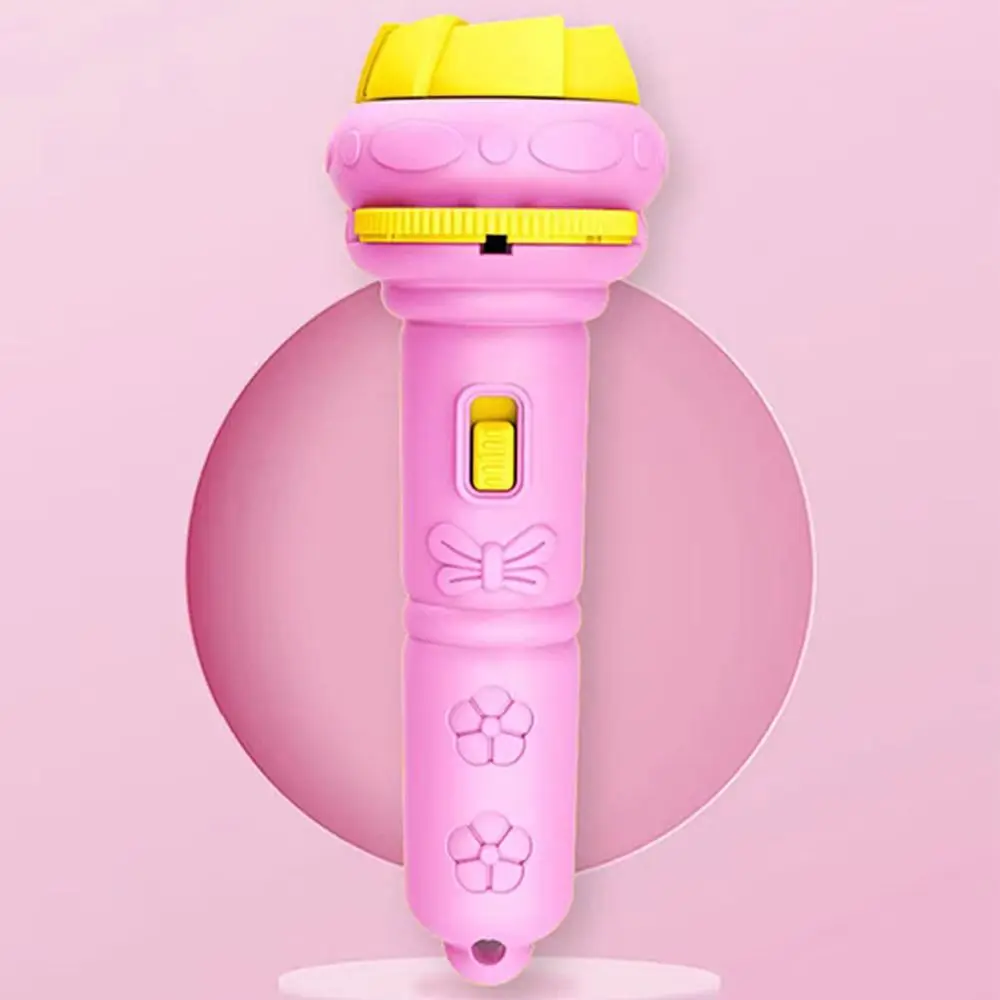 24 أنماط كرتونية مصباح يدوي للتعليم المبكر وقت النوم تعلم جهاز عرض ضوء متعدد الألوان متوهجة مصباح يدوي لعبة ممتعة