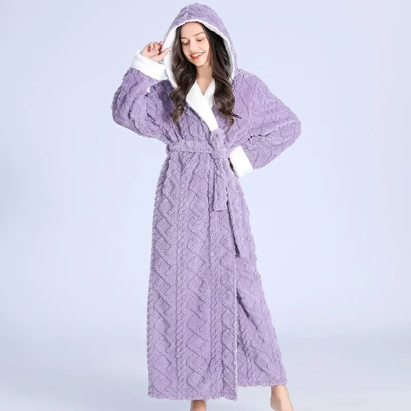 Piżama flanelowa Onesies kobiety jesienno-zimowa sen mężczyźni para gruby kardigan aksamitny salon flanelowa bielizna nocna piżamy Homewear