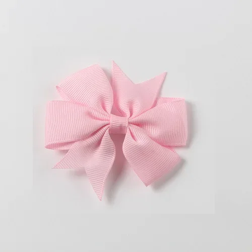 20pcs/lot Girls Ribbon Bow Clips Hairpins Alligator Metal Hair Bows Clip Headwear Children Hairbows Head Accessories