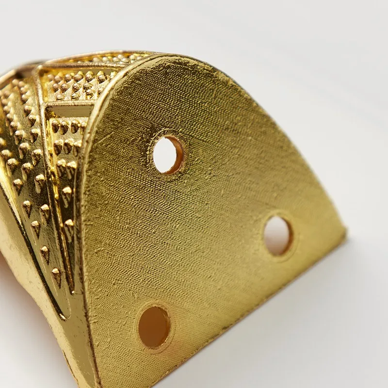 1PC Alloy Bottom Corner Wooden Gift Box Decoration Corner Code Support Foot Retro Longevity Noodle Foot Package Corner Guard