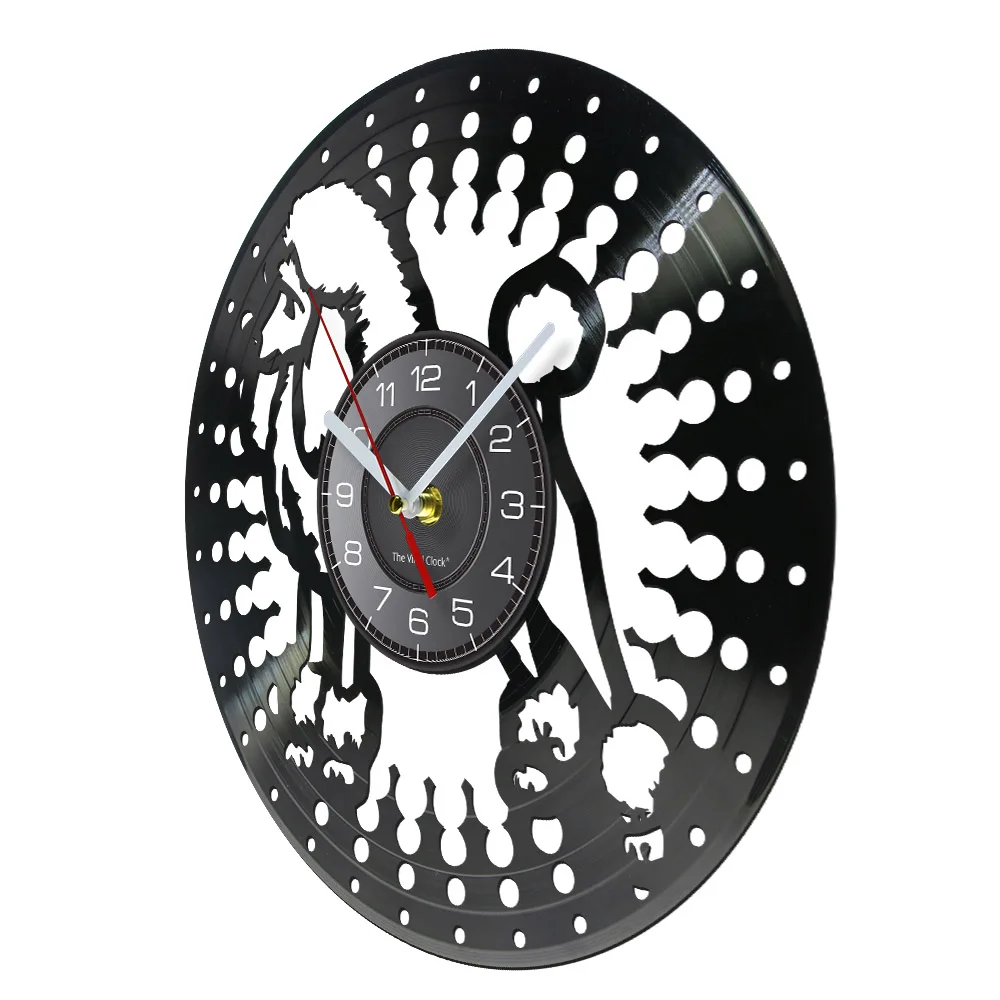 Poodle Dog Vinyl Record Wall Clock Poodle Dog Breed Home Decor Modern Wall Clock Puppy Pet Vinyl Wall Art Gift For Dog Lovers