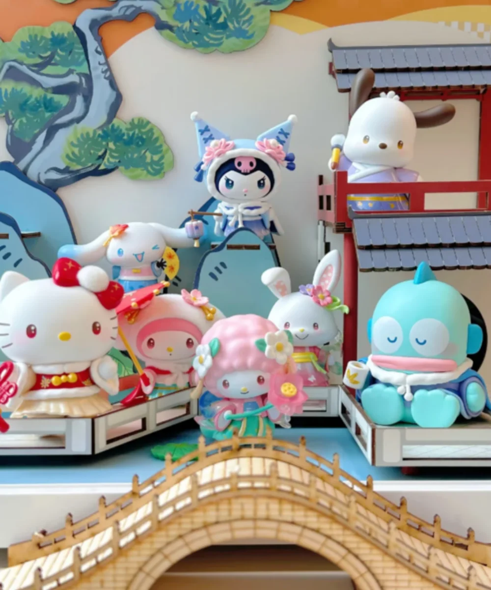 

Hello Kitty Four Seasons элегантный наряд серии слепая коробка милые куклы коллекция украшение для рабочего стола модный тренд подарок девушке