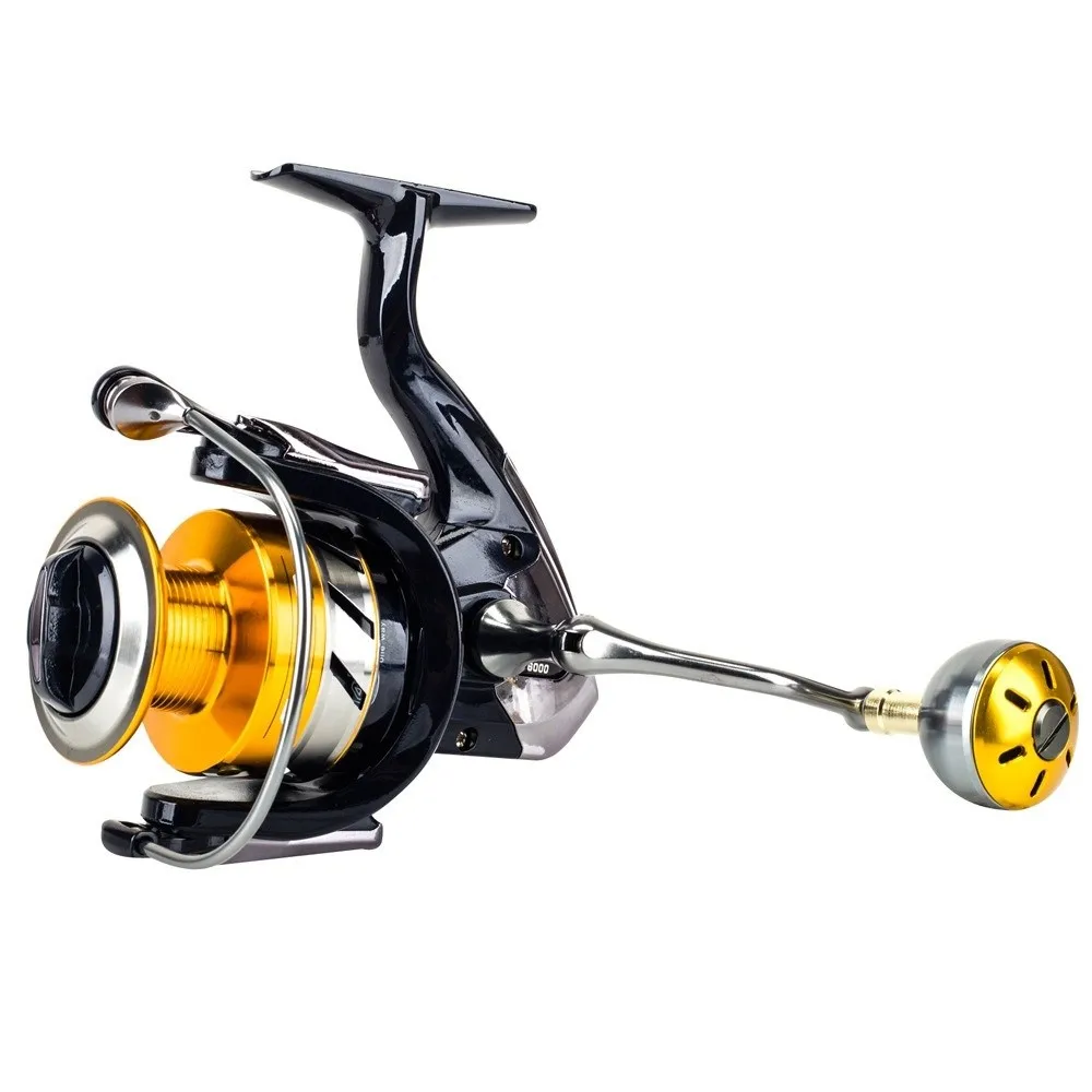 

1000-7000 Fishing Reel Handle Light Weight Ergonomic Design Fishing Knob Grip Sturdy Rocker Metal Spinning Reel Replacement