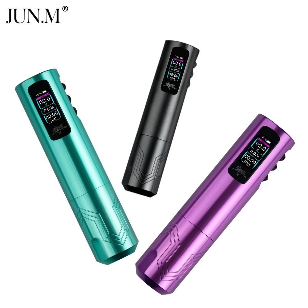 Rotaty Tattoo Pen Wireless Tattoo Machine Portable Power Pack 2000mAh LED Digital Display For Body Art