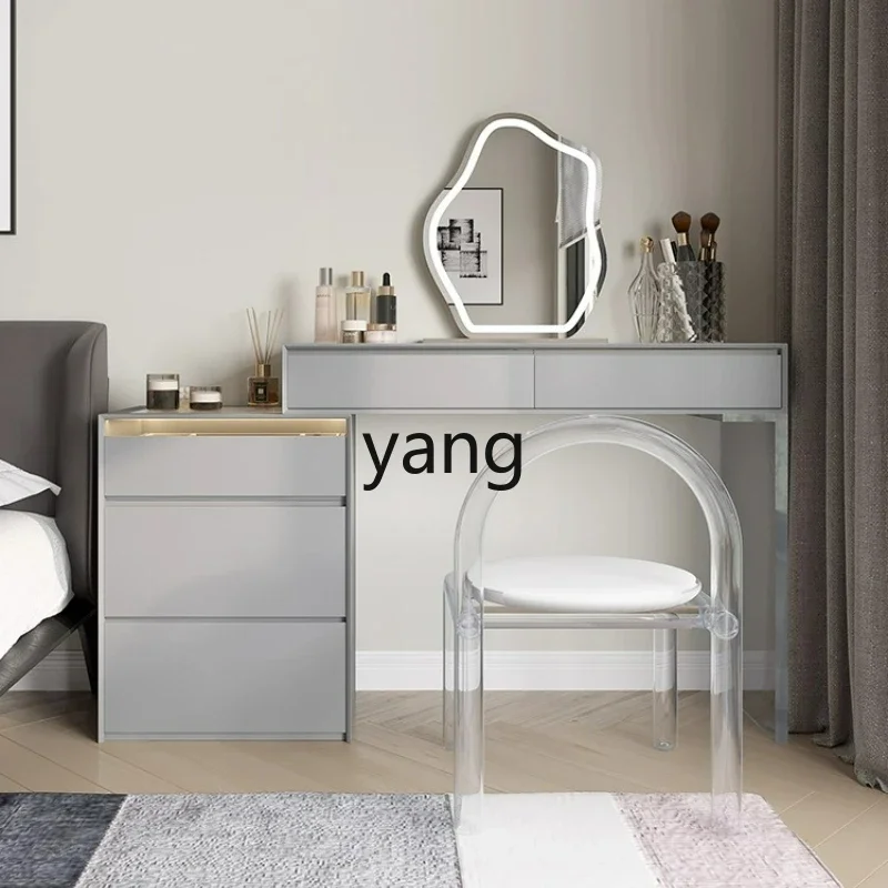 

Lmm Italian minimalist dresser bedroom solid wood cosmetic table multi-functional small bedside storage cabinet