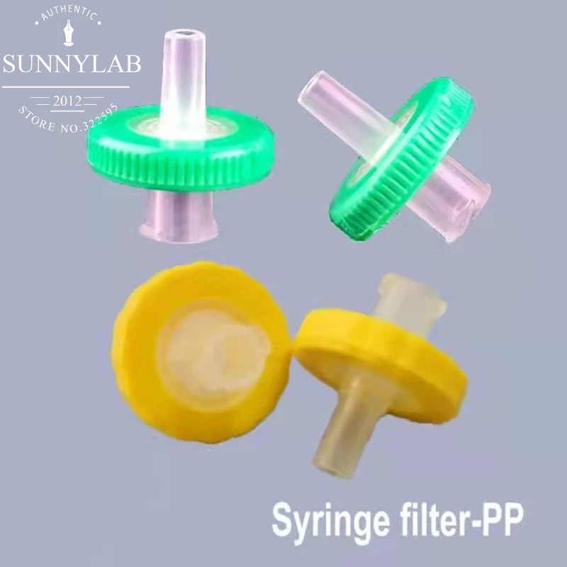 

100 шт. лабораторный 13 мм 25 мм одноразовый полипропиленовый шприц Millipore фильтрация микропористая мембранная игольчатый фильтр
