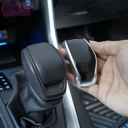 Car Gear Shift Head Decorative Cover ABS Trim Carbon Fiber Car Accessories For Toyota RAV4 XA50 2019 2020 Car Interior