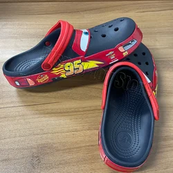 Disney Mcqueens Pixar Cars Cartoon Solid pantofole impermeabili sandali da esterno Casual traspirante alla caviglia scarpe Eva regalo per adulti