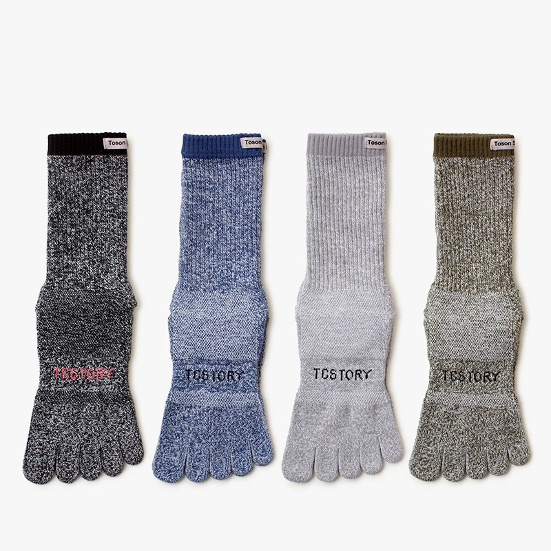 5 Pairs Men's Sport Toe Socks Coolmax Quick-Drying Sweat-Wicking Outdoors Cycling Socks Marathon Running Five-Finger Socks