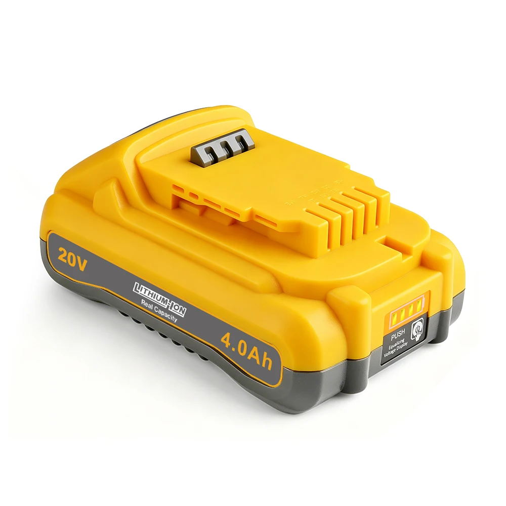 Waitley 4Ah 18V 20V Li-Ionen-Akku für Dewalt Elektrowerkzeuge mit Tenpower INR21700 Zellen, Ersatz für DCB200 DCB184 Werkzeugzubehör