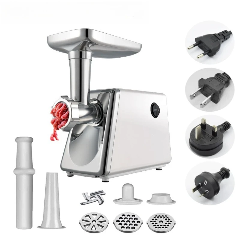 Electric Meat Grinder Sausage Stuffer, Multifunctional Household Meat Mincer for Home Use