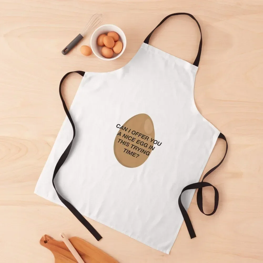 CAN I OFFER YOU A NICE EGG IN THIS TRYING TIME - It's Always Sunny Apron Kitchen Supplies Idea Goods barber uniform Apron