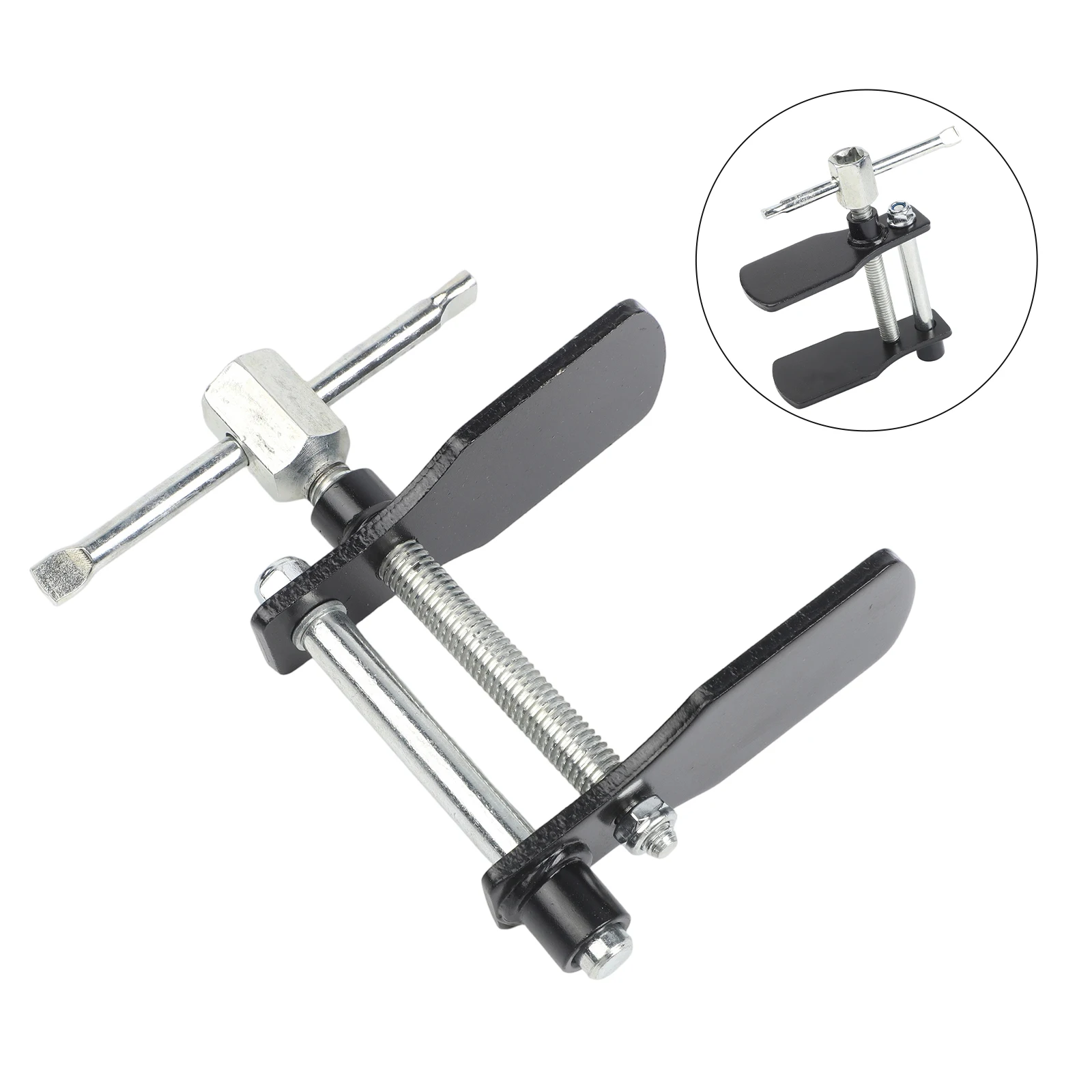 

For Twin Opposing Pistons Adjustable Brake Tool Brake Pad Expander Black Silver Adjustable Brake Pad Expander Brake Pad Tool