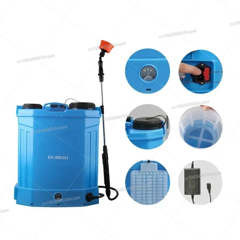 16L Backpack Electric Sprayer for Agricultural Use, Disinfection and Pest Control, Rechargeable SX-MD16I