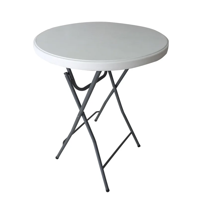 

Outdoor stall table portable tables and chairs, simple folding round table dining table household small apartment, bar round bar