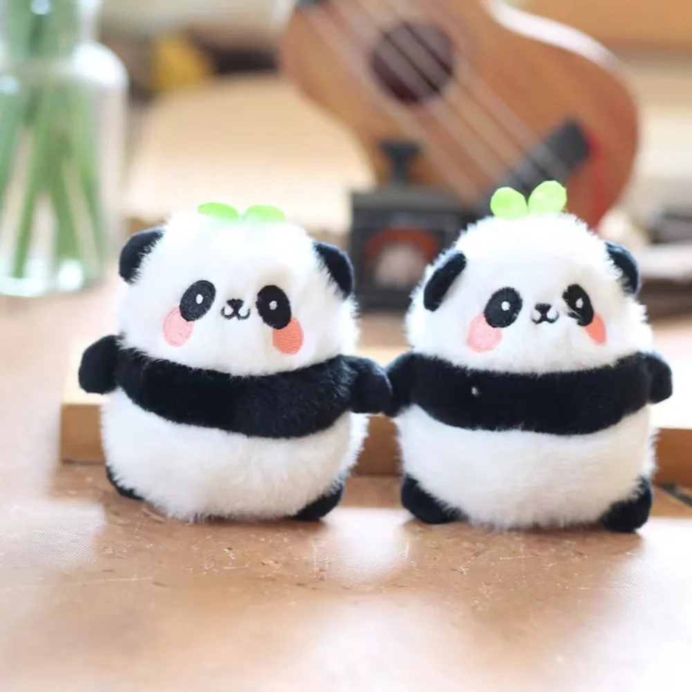 Cute Panda Keychain Pendant Plush Toy Animal Keyring Backpack Car Hanging Doll Accessories Ornament Gifts for Women Men