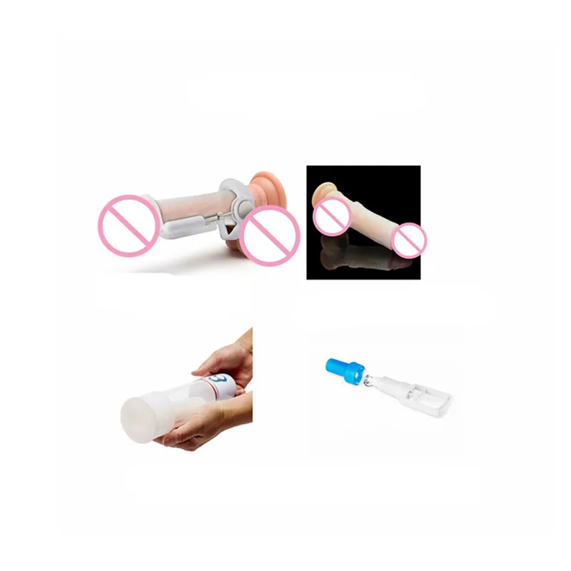 Silicone Sleeve Penis Enlarge Stretcher Pump ADS Penis Extender Pump Silicone Glans Protector Cap Replacement