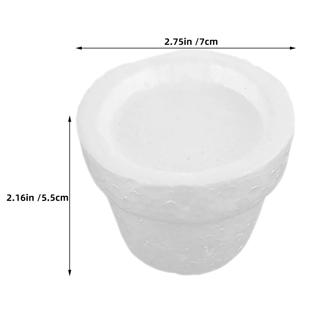 5 szt. Podstawki piankowe do doniczek, białe, do kompozycji kwiatowych, dekoracji na imprezy DIY, rękodzieła, materiały do aranżacji kwiatowych