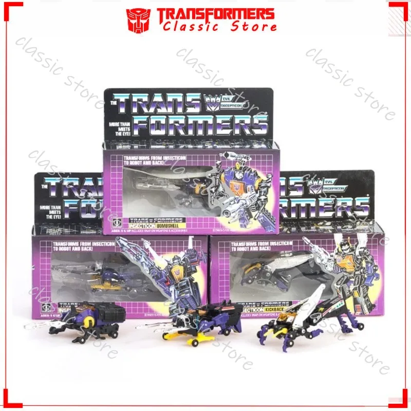 Na Stanie Klasyczne Transformers Zabawki G1 Reissue KO Edition Kickback Bombshell Shrapnel Cybertron Autoboty Figurki Akcji