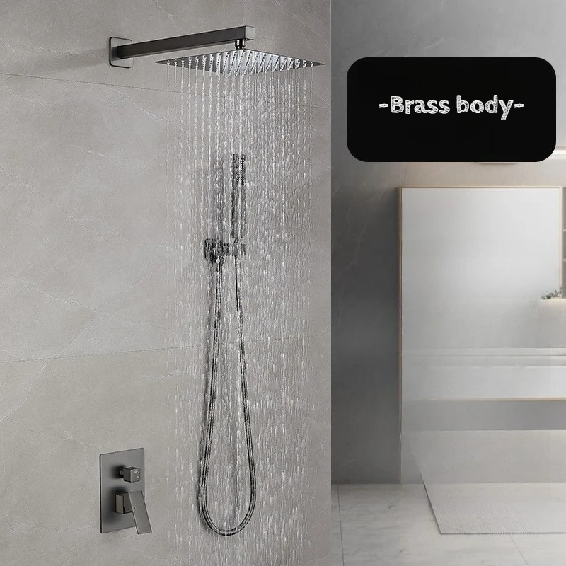 Multifunctional Shower Column Space Saving Shower Trim System Durable Bathroom Fixture Showers Set with Rain Head Household