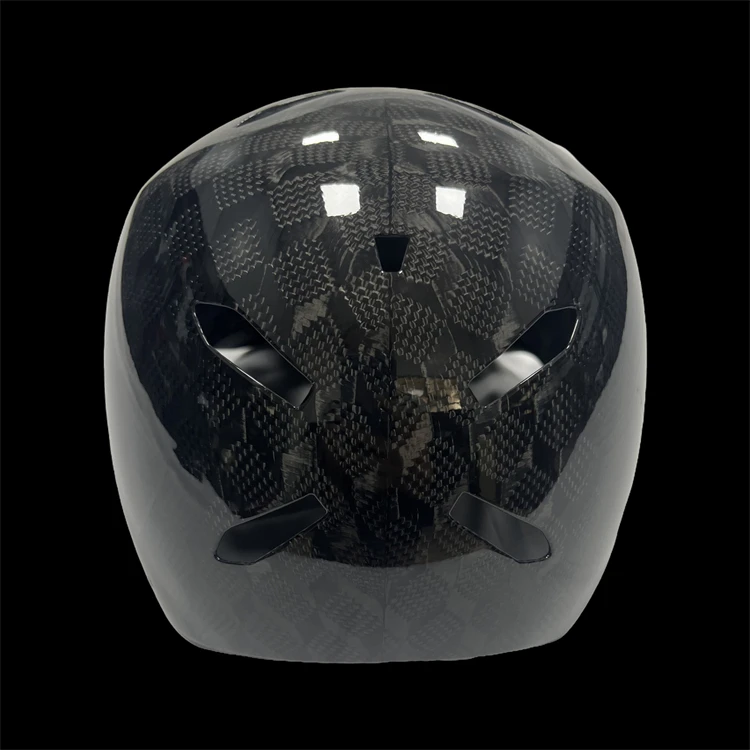 Capacete de bicicleta vintage modular em fibra de carbono, design elegante e leve, equipamento de proteção seguro para ciclismo e patinação unissex.