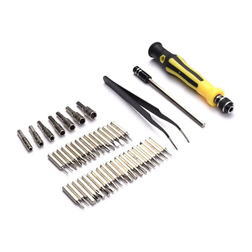 45 in 1 Chrome Vanadium Precision Screwdriver Tool Kit Magnetic Screwdriver Set for Phone Tablet Compact Repair Maintenance Tool