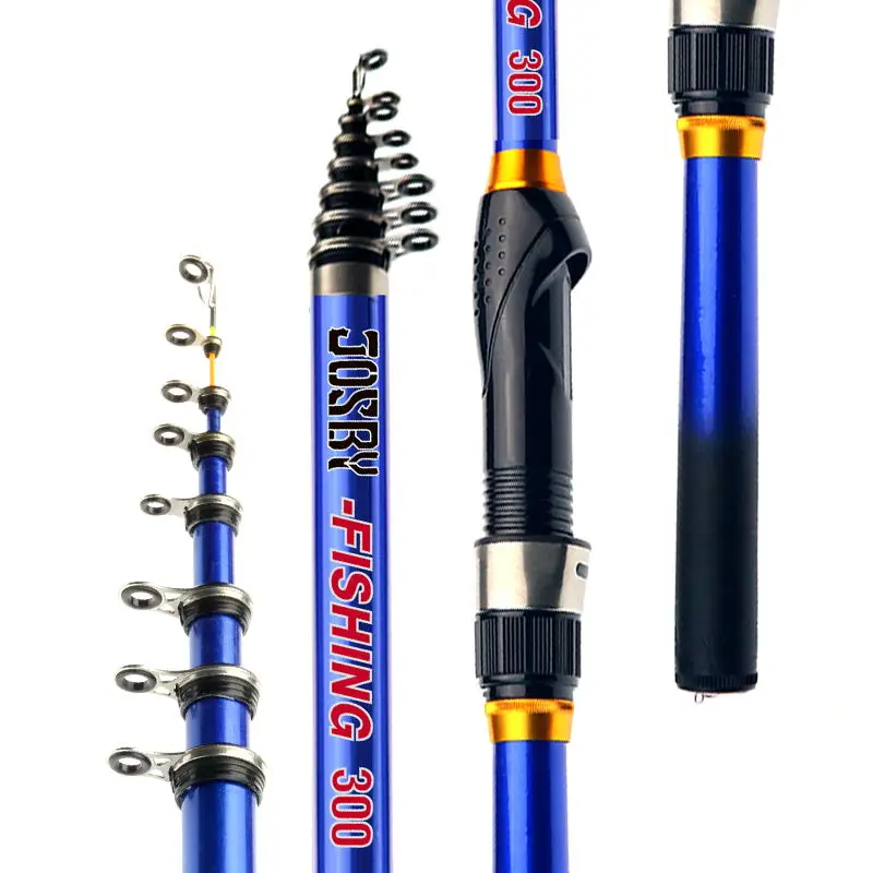 PROXPE 1.5M 1.8M 2.1M 2.4M 2.7M 3.0M Spinning Fishing Rod Carbon Fiber Telescopic Rock Carp Feeder Pole Tackle For Travel