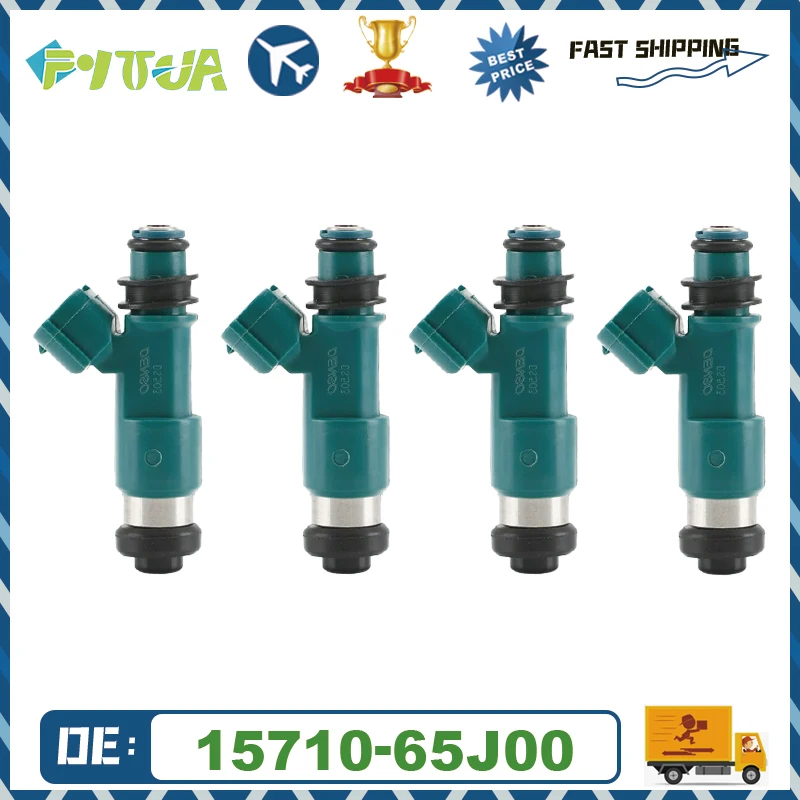 

4pcs Fuel Injector 15710-65J00 1571065J00 For Suzuki SX4 Sport Base 2.0L L4 2007-2009