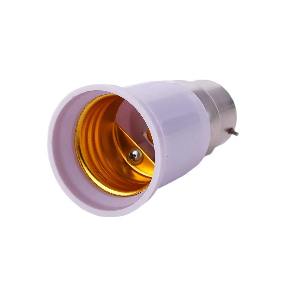 B22 إلى E27 حامل مصباح محول حامل حربة إلى المسمار مصباح مقبس الإضاءة لمبة قاعدة الفاصل تمديد محول LED لمبة الذرة