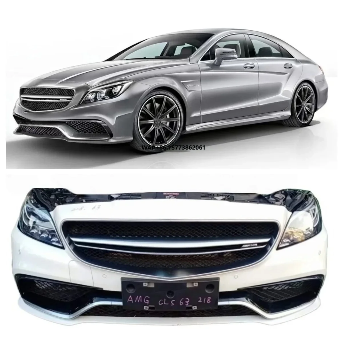 

Для CLS 63 W218: новый комплект обвеса (передний и задний) с улучшенным стайлингом, капотом, крыльями, решеткой радиатора и бампером