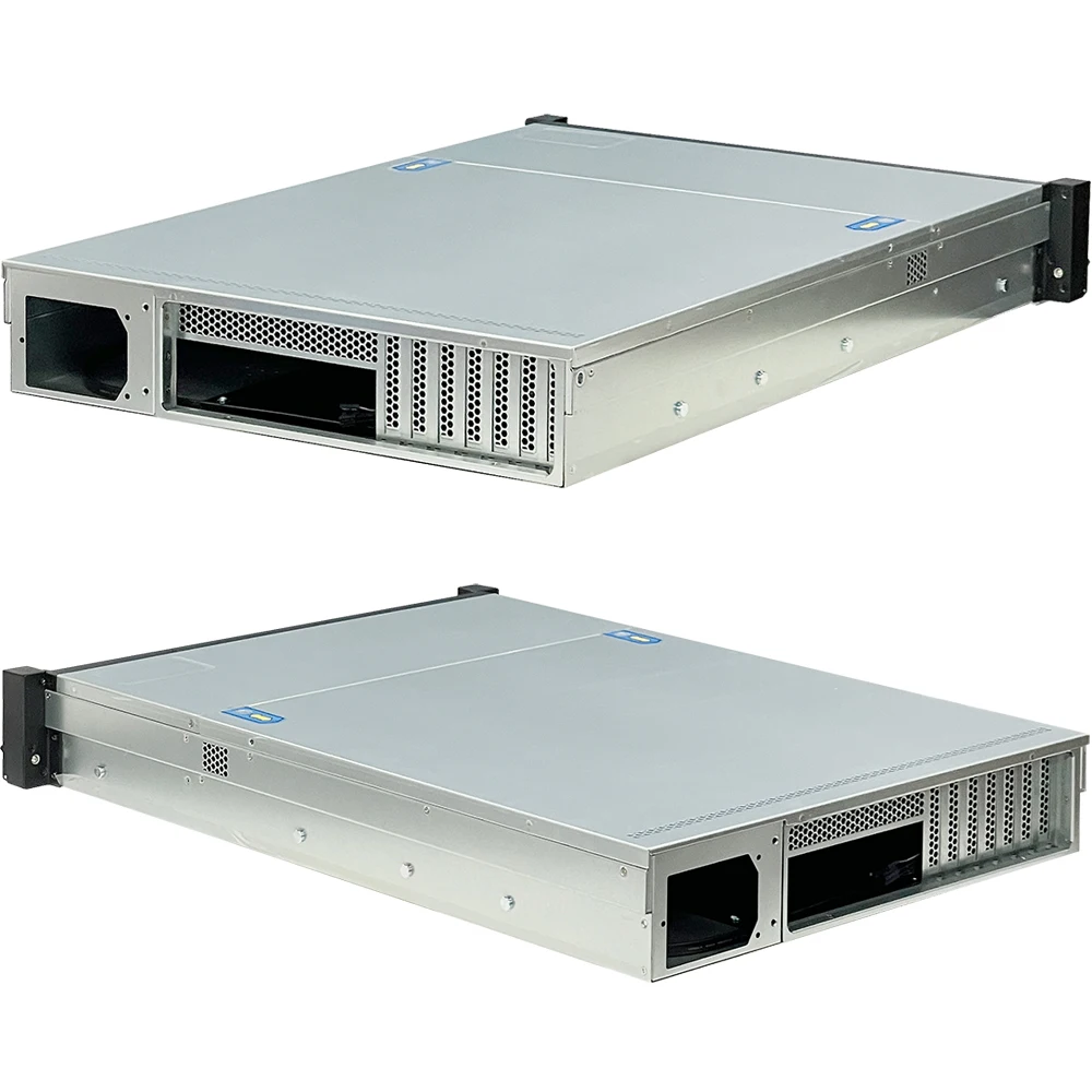 ZhenLoong-Storage Server Case, 8 Bay Rackmount, Chassi Hotswap, Profundidade 650mm, Backplane MiniSAS 12GB, Suporte EATX Motherboard, X28 2U