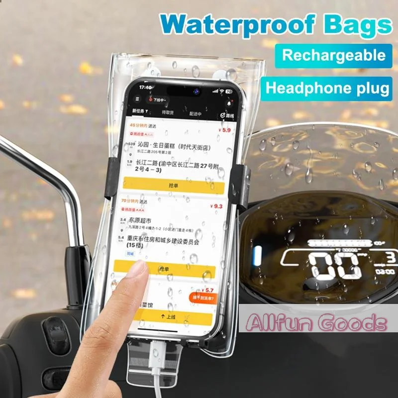 [TG835]5/10Pcs Thickened Transparent Phone Bag Waterproof & Dustproof Pouch Universal Mobile Phone Multifunctional Storage Bags