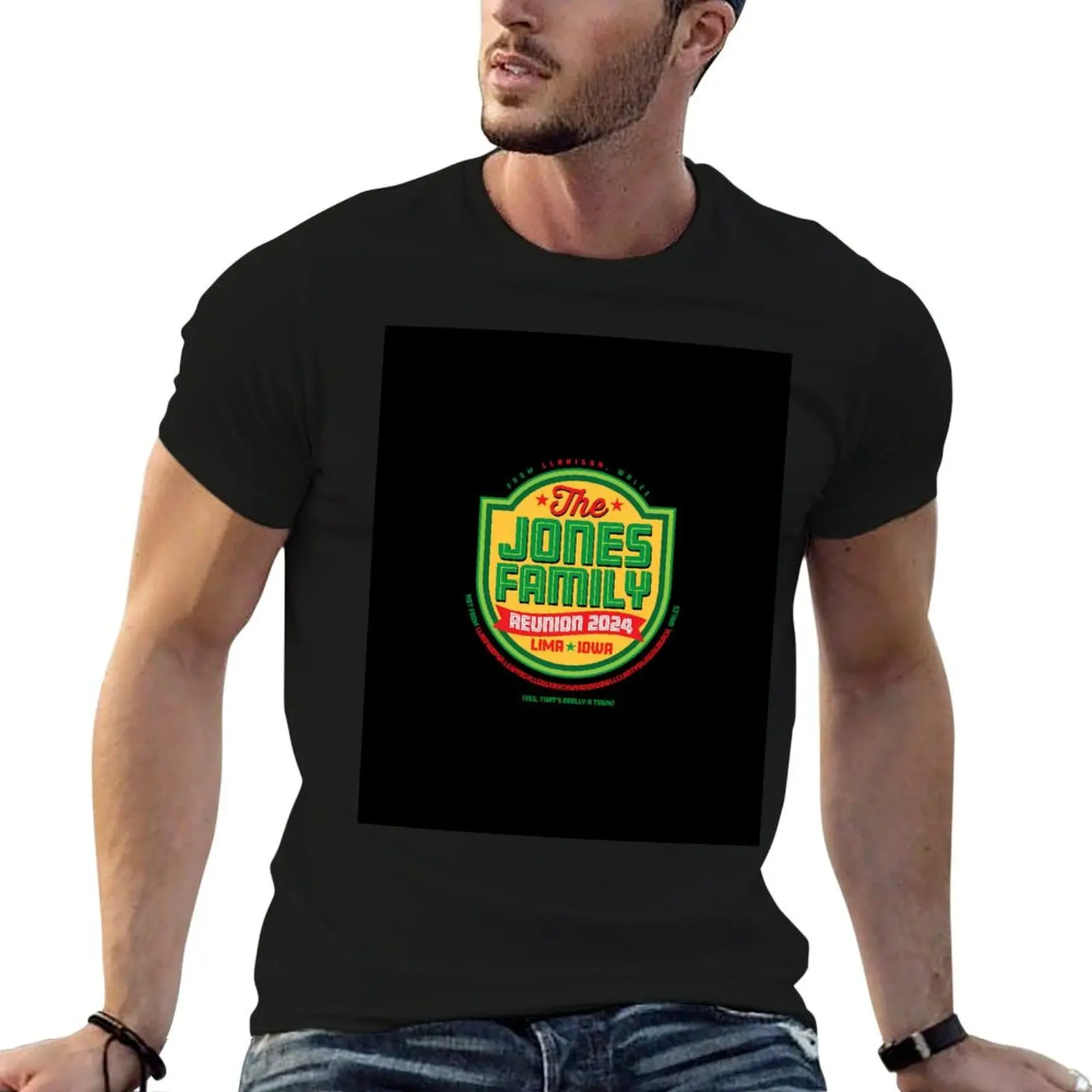 Jones Reunion 2024 At Lima Iowa T-Shirt Urban Casual Loose Fit Tee