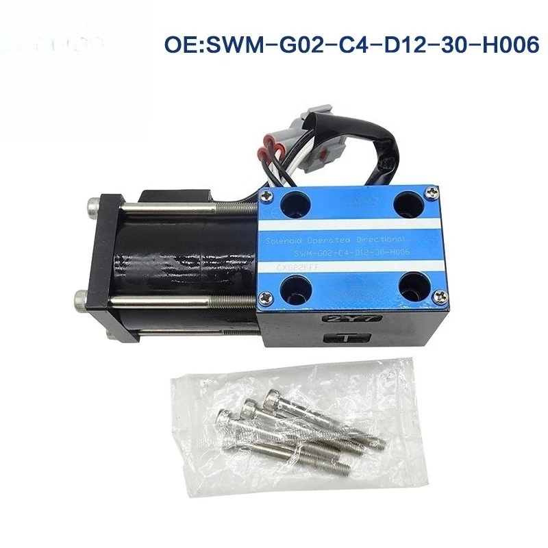 SWM‑G02‑C4‑D12‑30‑H006 12V Directional Solenoid Valve For Heli Hangcha Lonking Automatic Transmission Forklift Spare Parts