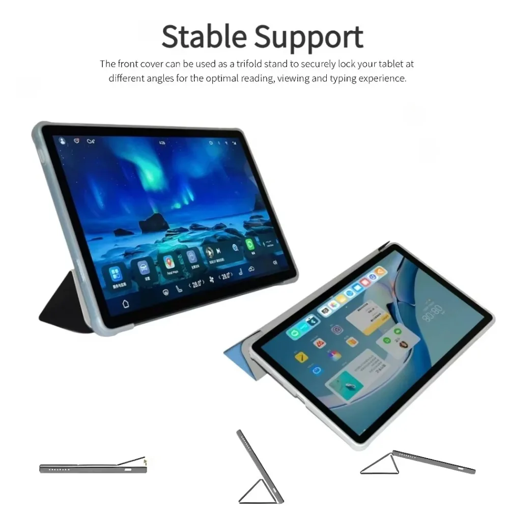 

Case For Teclast T60Ai 12" 2025 Slim Cover for T60Ai Tablet Case Folding Trifold Stand PU Leather with With Auto Wake/Sleep
